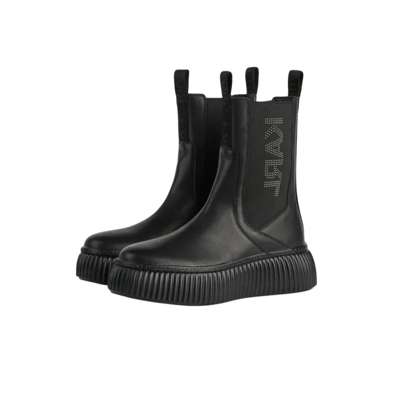 KARL LAGERFELD KREEPER Short Chelsea Boots Women's Black-1