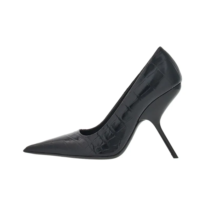 FERRAGAMO Eva 105mm Crocodile-embossed Pumps-0