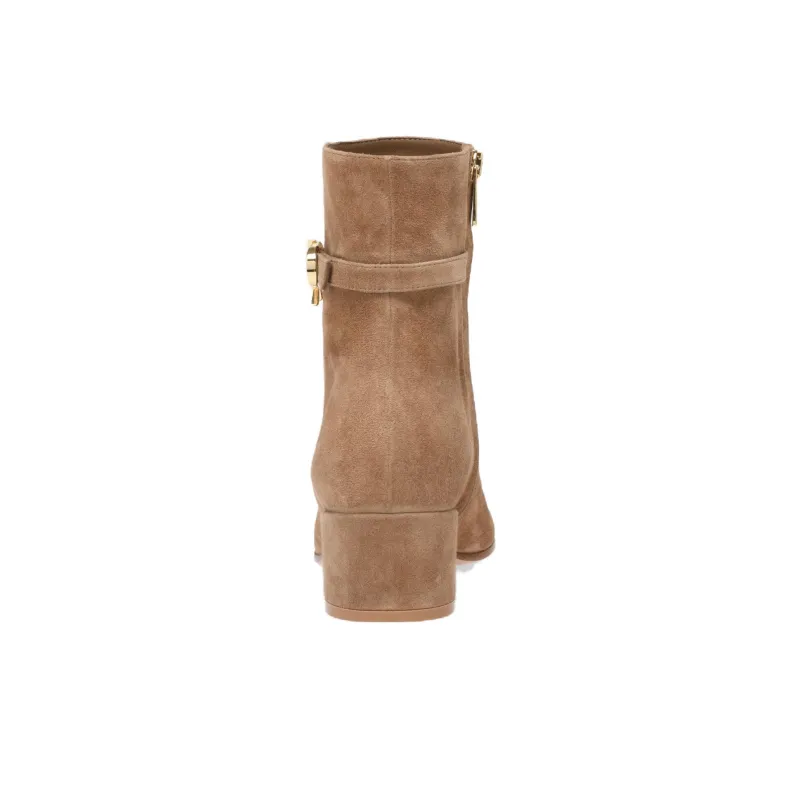 GIANVITO ROSSI Ribbon 45mm Suede Ankle Boots-4