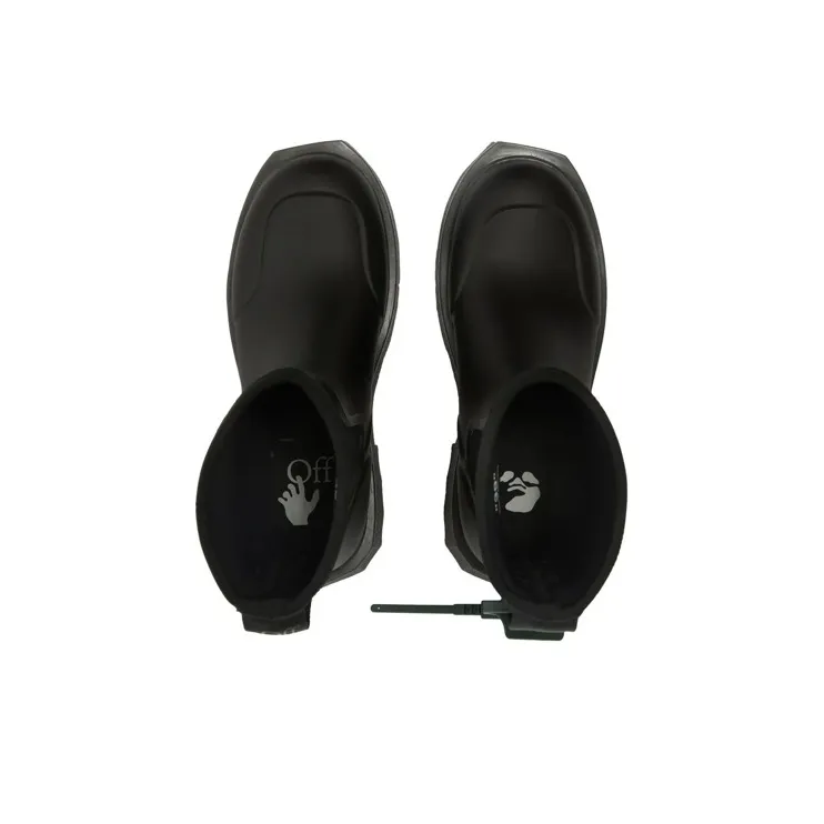 OFF WHITE For Rainy Days Rain Boot Black Women's-4