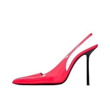 SAINT LAURENT Kiss Pointed Toe Slingback Pumps