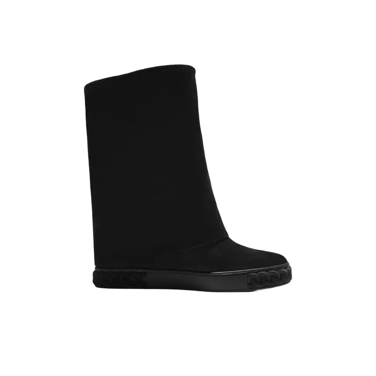 Casadei Leather Flat Boots-1