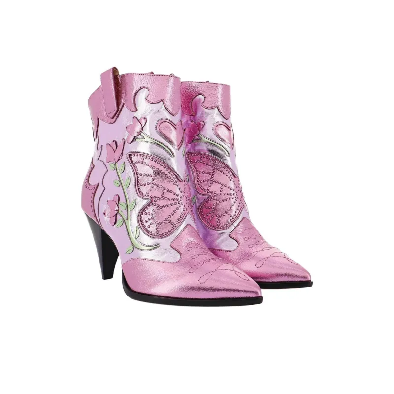 Sophia Webster Shelby Ankle Boots 8.5cm Women's Pink-2