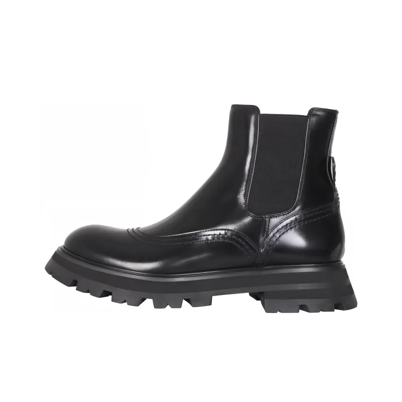 Alexander McQueen Wander Chelsea Boots 'Core Black' Women's-0