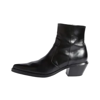 OFF WHITE Runway Texan Low Block Heel Boots