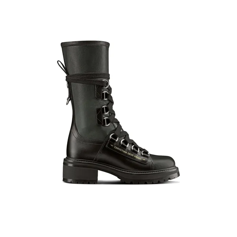 DIOR D Fight Ankle Boots Women's Black-1