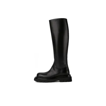 Bottega Veneta Bottega Venetta Knee High Lug Boot Black