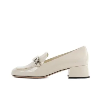 MIU MIU Chunky Heel High Heels Women's White