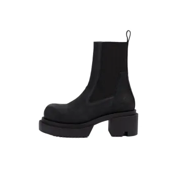 RICK OWENS/RO Beatle Short Chelsea Boots 7.5cm Men's Black