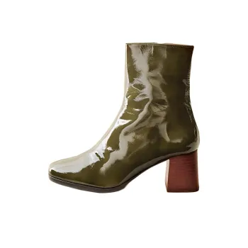 Sezane Ankle Boots 6cm Women's Green