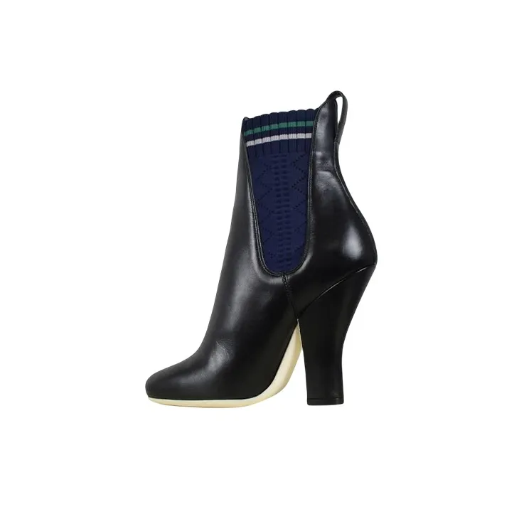 FENDI Short Chelsea Boots Women's Black-2