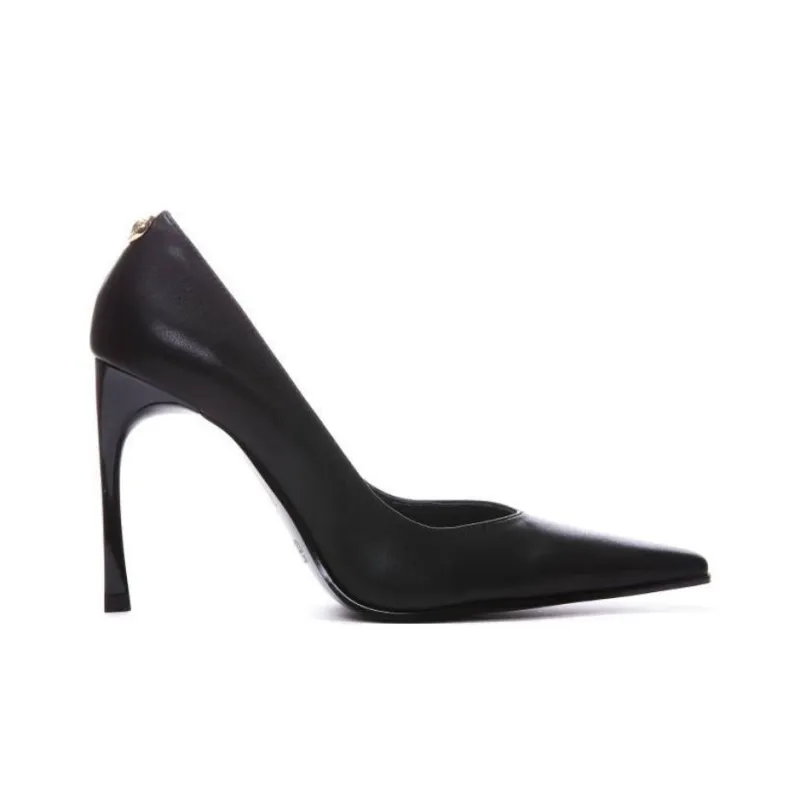 VERSACE JEANS Slim Heel High Heels 10cm Women's Black-1