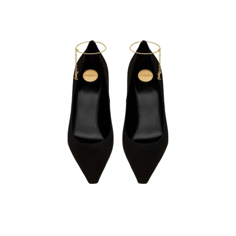 SAINT LAURENT Régine Pointed Toe Pumps-4