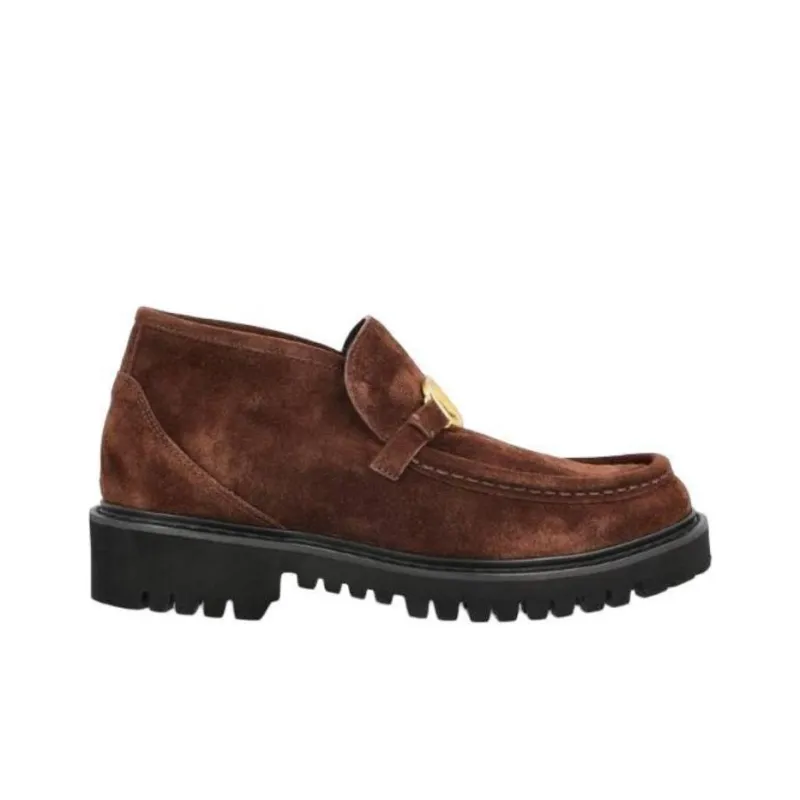 Valentino Logo Plaque Round Toe Boots Women's-1