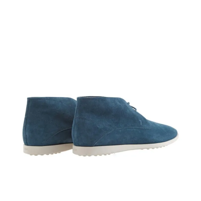 TOD'S Polacco Gomma Leggero TF Ankle Boots Men's Lake Blue-2