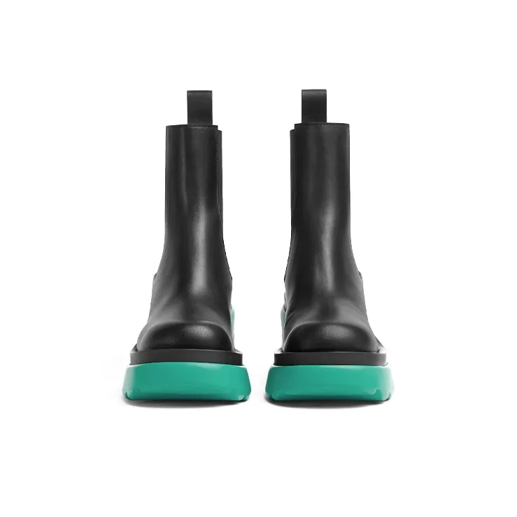 Bottega Veneta Flash Platform Ankle Boot Black Water Women's-3