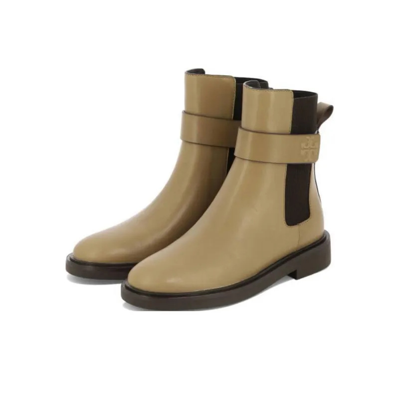 TORY BURCH Double T Leather Boots-4
