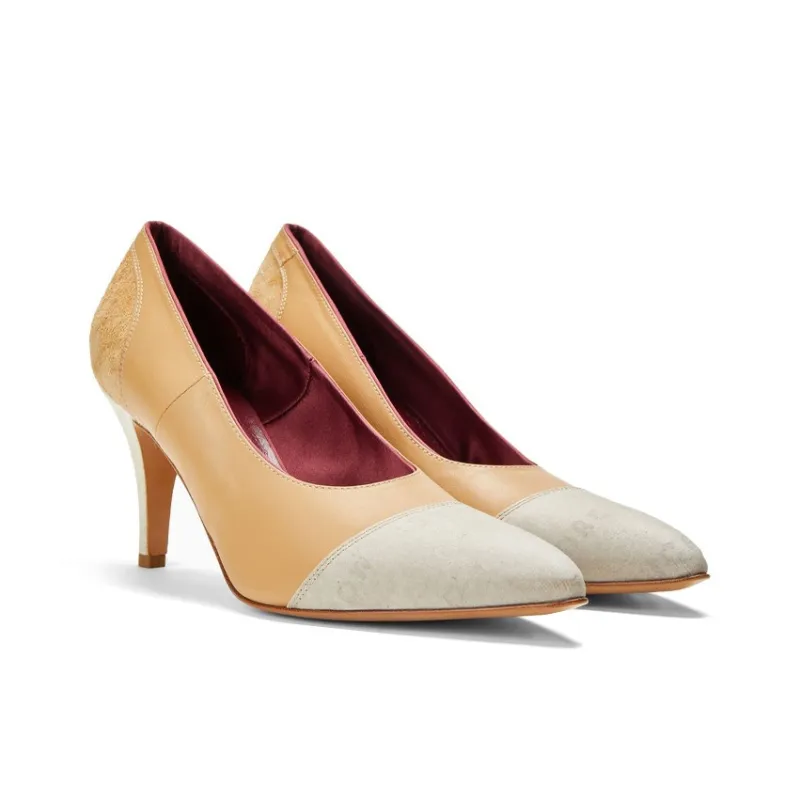 Maison Margiela Replica Slim Heel High Heels 7cm Women's Light Brown-2