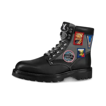 LOUIS VUITTON Oberkampf Short Outdoor Shoes Men's Black