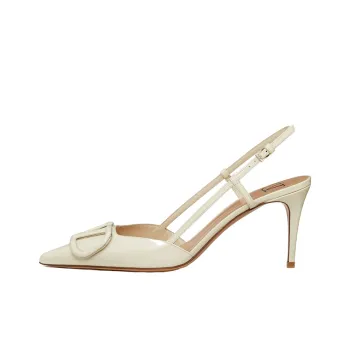Valentino Slim Heel High Heels Women's Beige