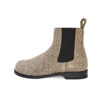 LOEWE Textured Round toe Boots
