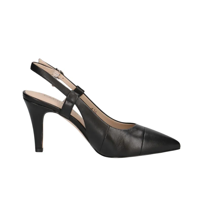 CAPRICE Effi Slim Heel High Heels 8.5cm Women's Black-1