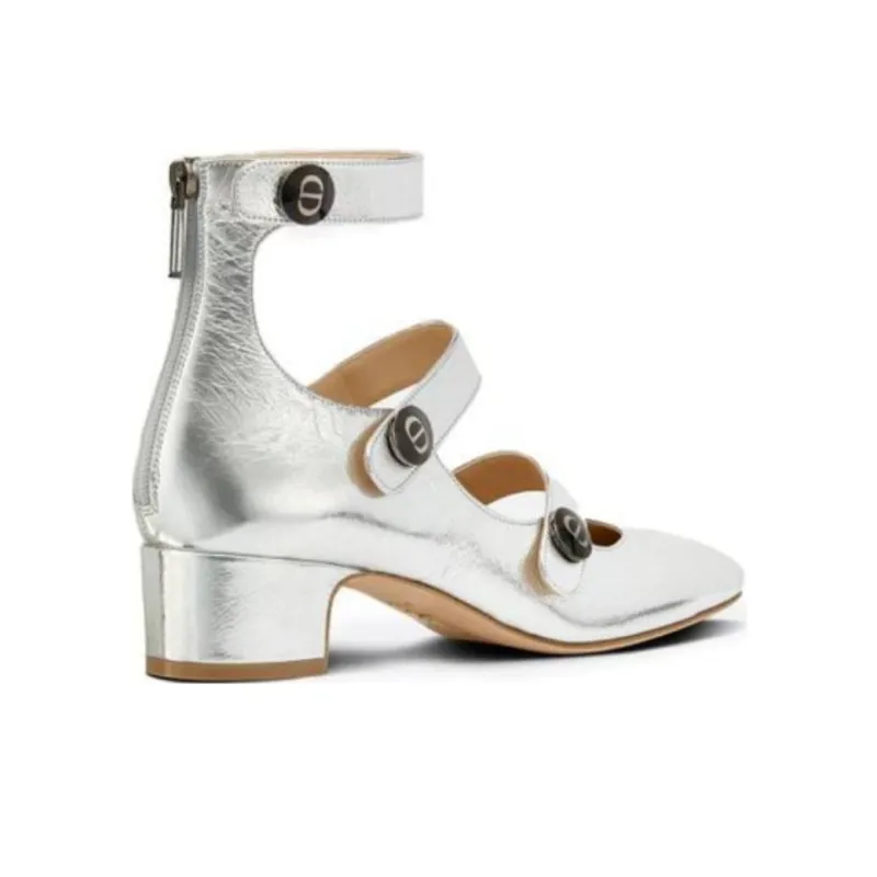 DIOR D-Doll High Heels Women's Silver-4