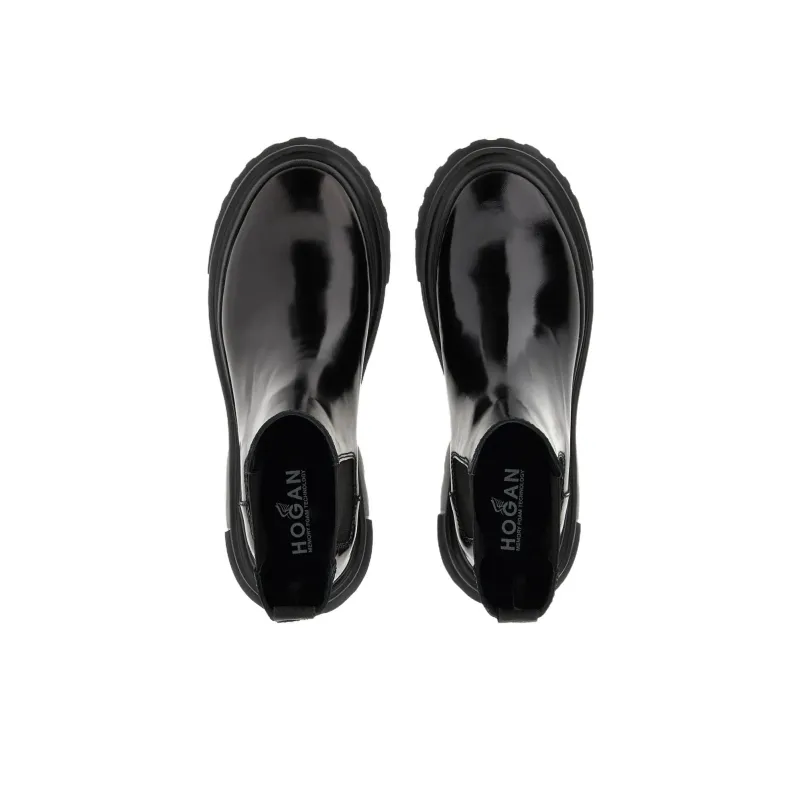 HOGAN Round-Toe Ankle Boots Women's-4