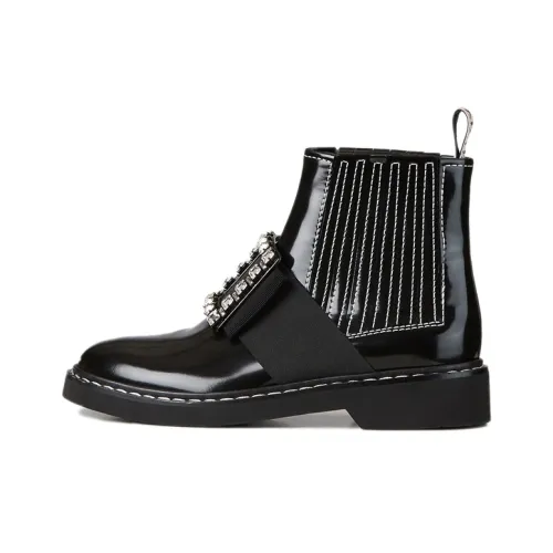 Roger Vivier Viv' Rangers Chelsea Boots Women's Black