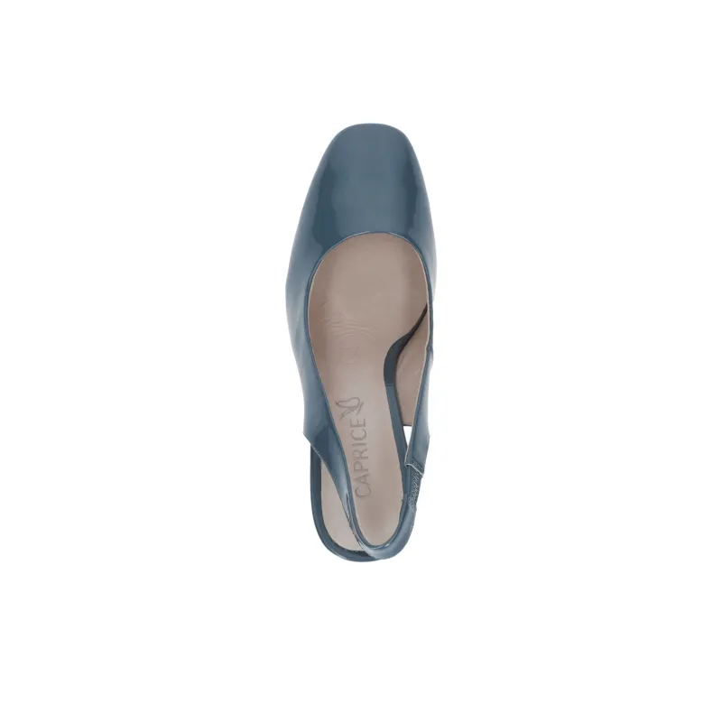 CAPRICE Twiggy Chunky Heel High Heels 8.5cm Women's Blue-3