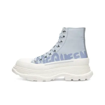 Alexander McQueen Tread Slick Boots 'Sky Blue White' Women's