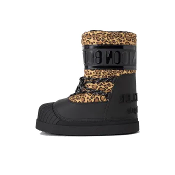 Moncler Shedir Snow Boots Palm Angels Black Leopard Print