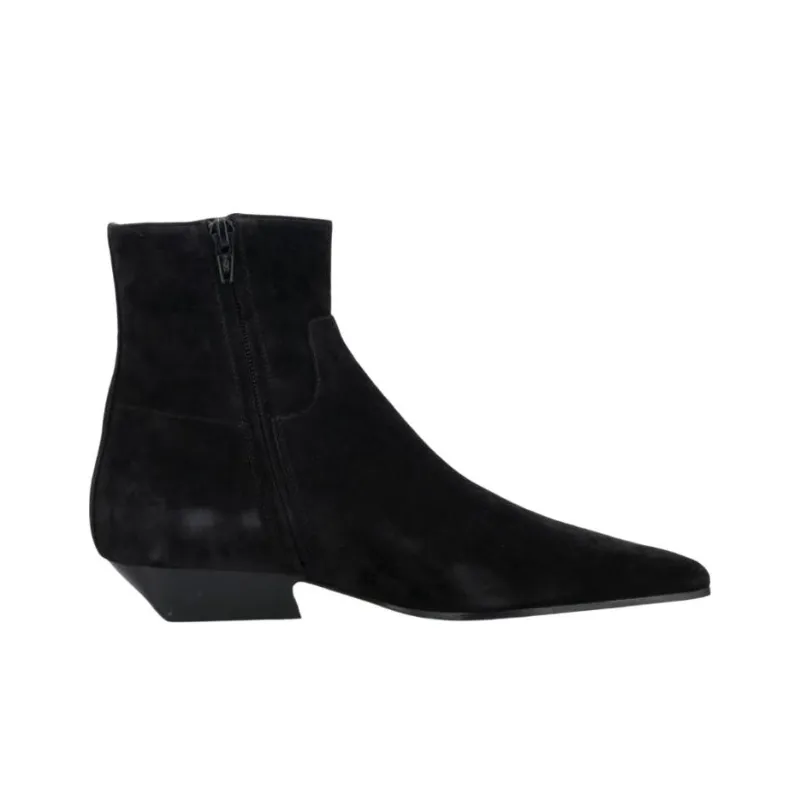 KHAITE Marfa Square-Toe Ankle Boots Women's-1