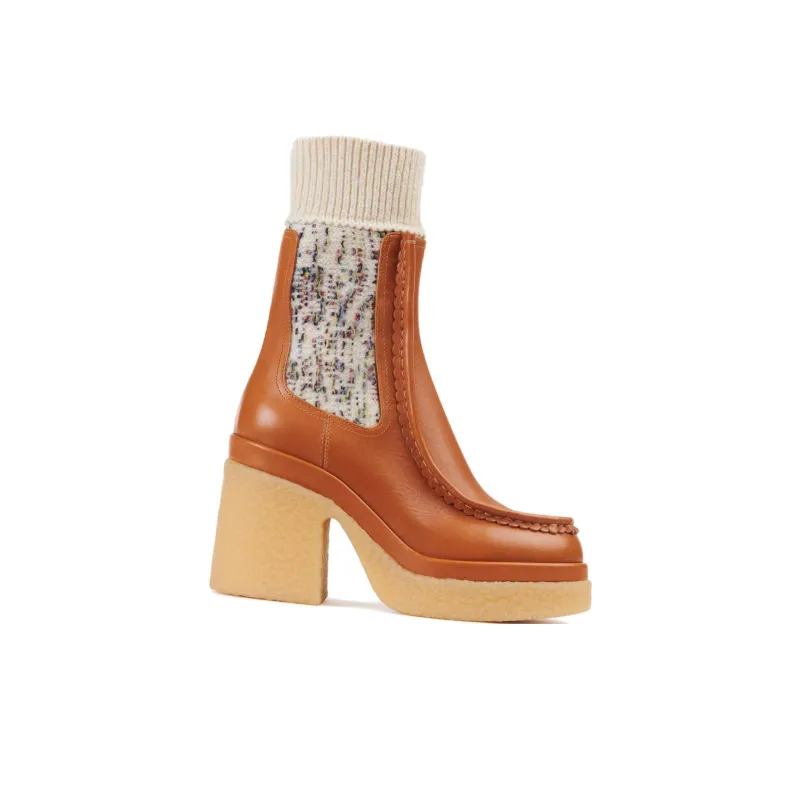 Chloe Jamie Short Chelsea Boots Women's Brown-1