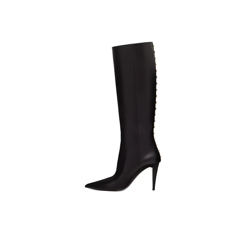 Valentino Garavani Rockstud Pointed Toe Boots Women's-0