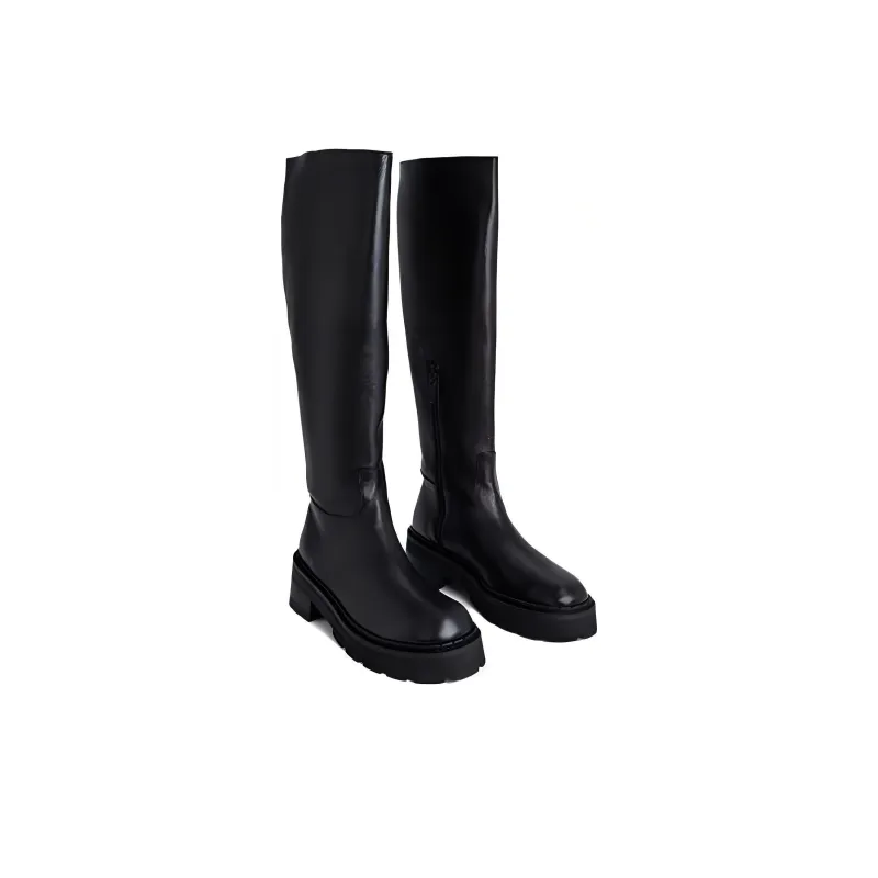 By Far Russel Knee-high Boots 5cm Women's Black-3