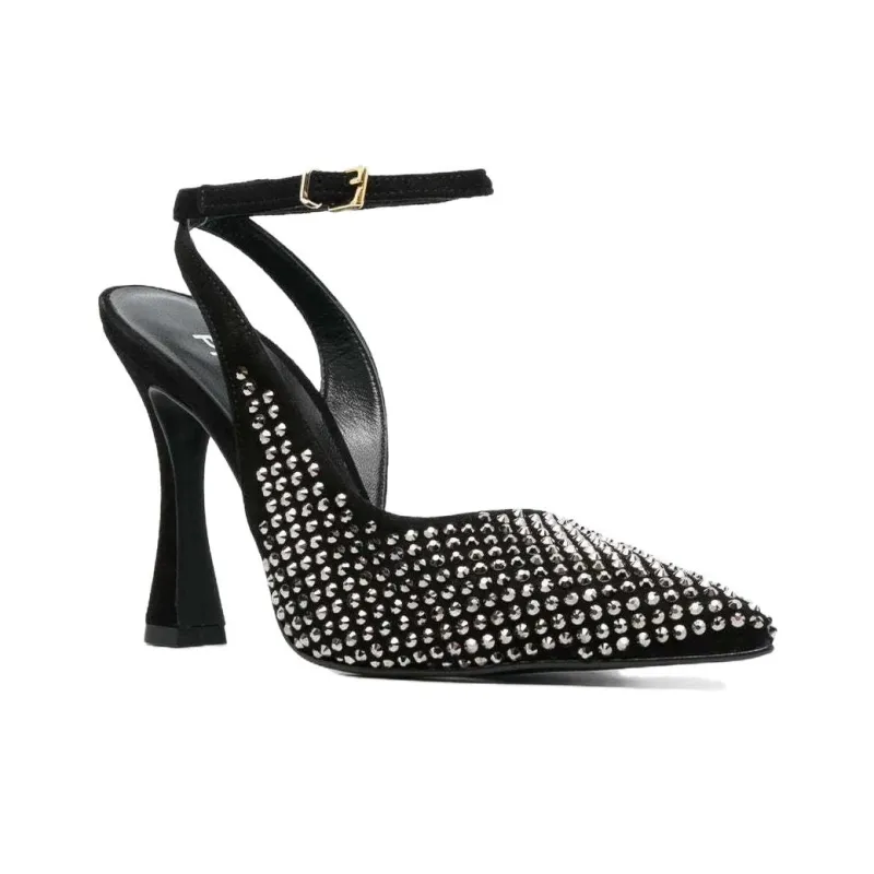PINKO Chunky Heel High Heels 10cm Women's Black-2