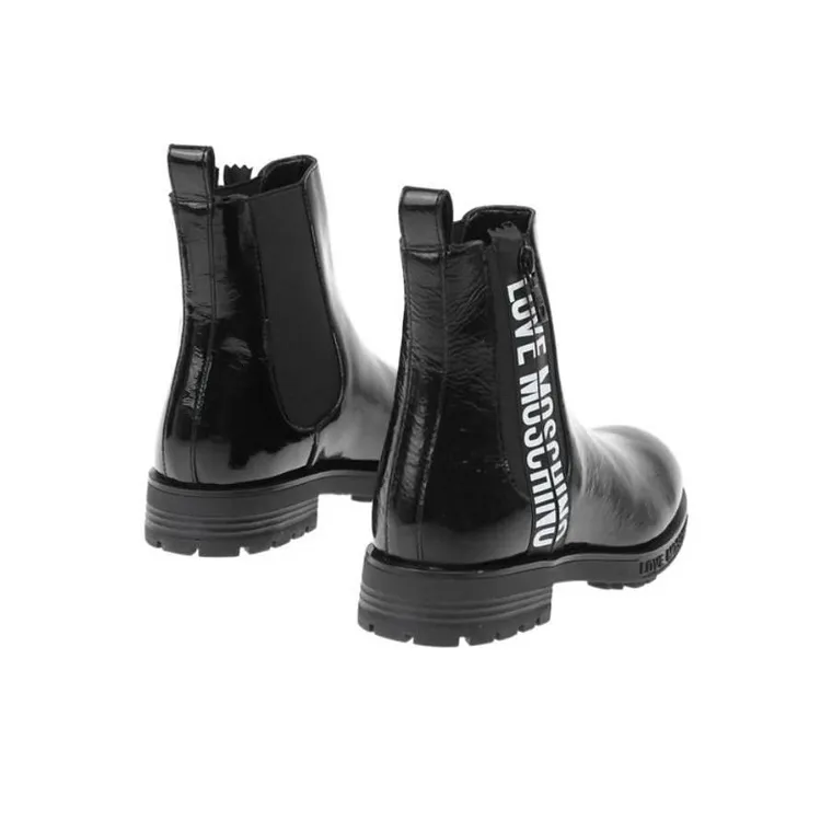 Love MOSCHINO Logo-tape Chelsea Boots-3