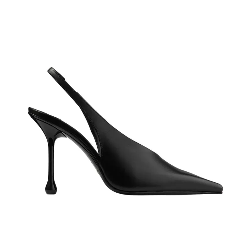Jimmy Choo Isa Slim Heel High Heels 9.5cm Women's Black-1