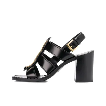 PRADA Block Heel High Heels 8.5cm Women's Black