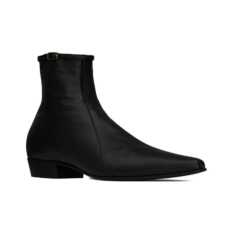 SAINT LAURENT Arsun Zipped Boots-2