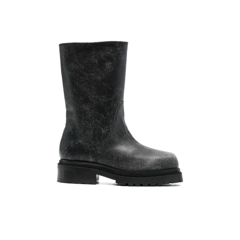 ECKHAUS LATTA Square-toe 70mm Leather Boots-1