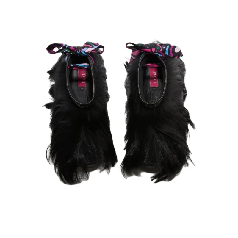 PUCCI Doggy Goat-hair Ankle Boots-3
