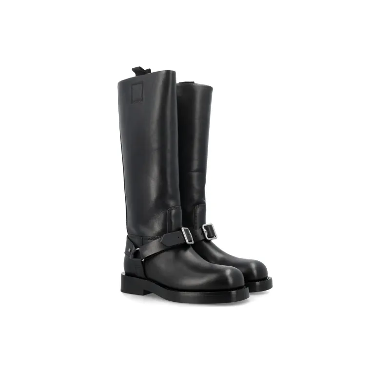 Burberry Saddle Knee high Leather Boots Women's-3