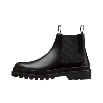 DIOR Explorer Chelsea Boot Black Black DIOR Oblique Motif