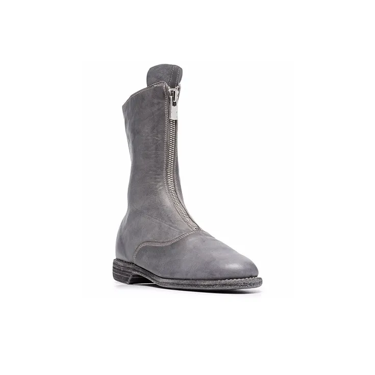 GUIDI Front Zip Ankle Boots-2