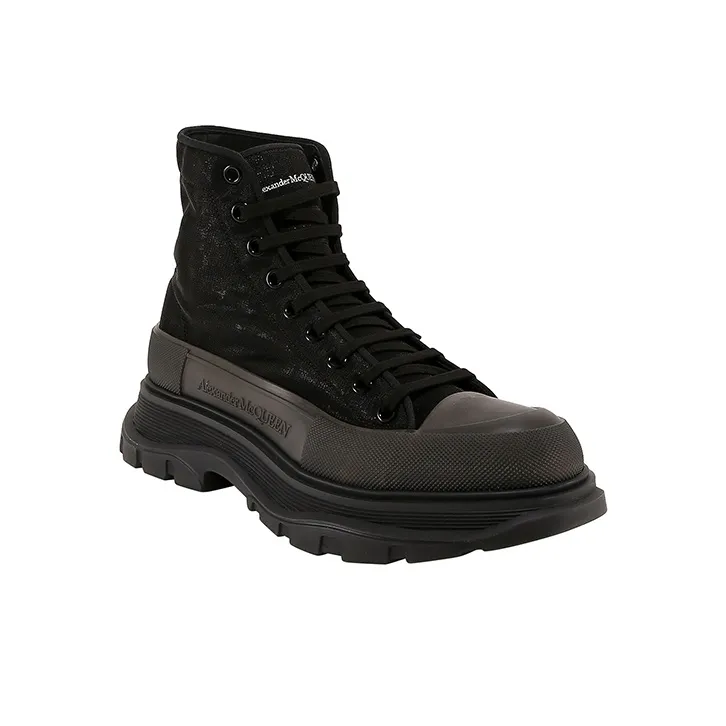 Alexander McQueen Tread Slick Short Platform Shoes Men's Black-2
