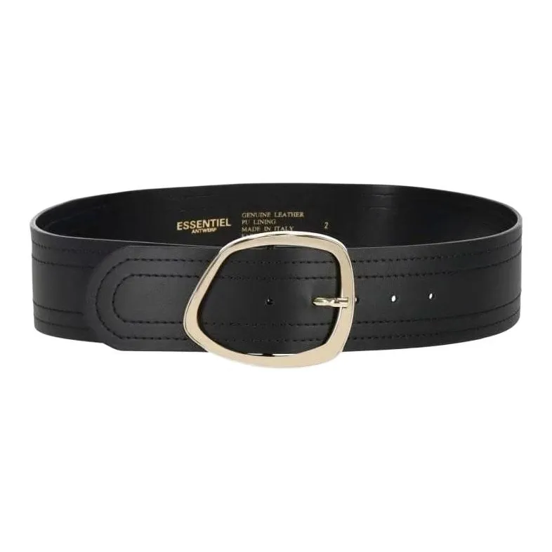 ESSENTIEL ANTWERP Leather Leather Belts Women's Black Width 6CM-0