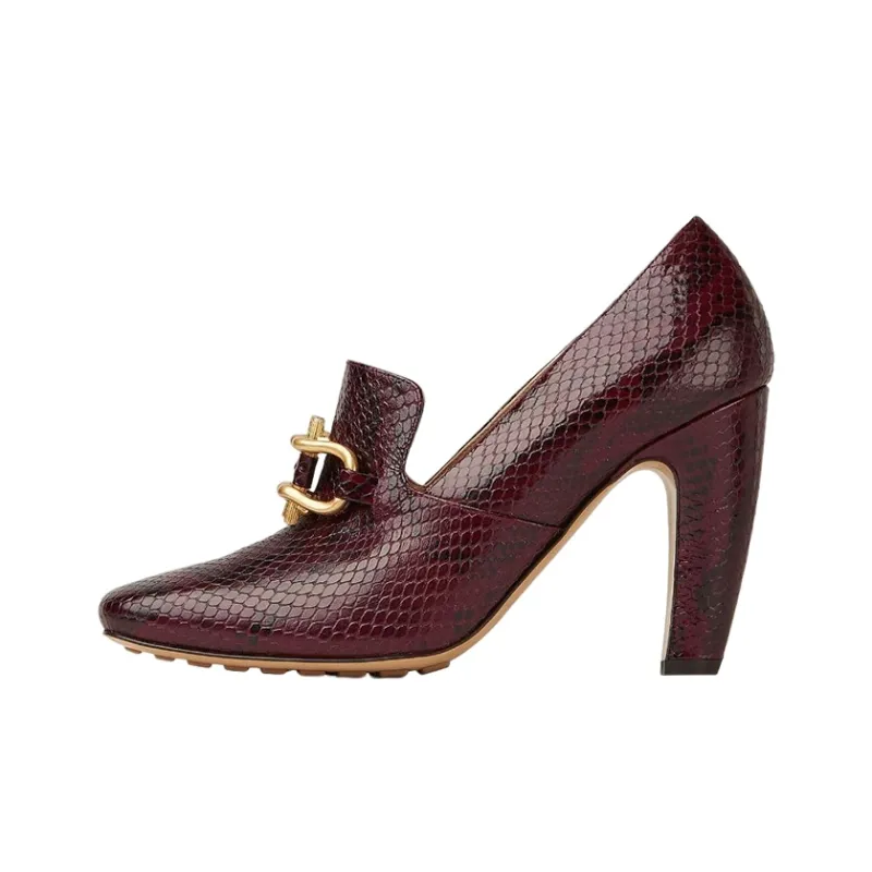 Bottega Veneta Mostra Cone Heel High Heels 9cm Women's Red-0
