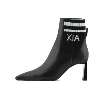 ARMANI EXCHANGEAE Short Chelsea Boots Women's Black